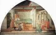 Fra Filippo Lippi The Birth and Naming of  St John the Baptist Germany oil painting artist